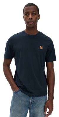 Maison Kitsuné Fox Head Patch Regular Tee Classic Navy XS