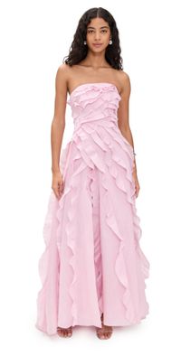 Aje Allairie Gown Chalk Pink 10