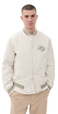 Les Deux Les Deux Tech Varsity Jacket Ivory S