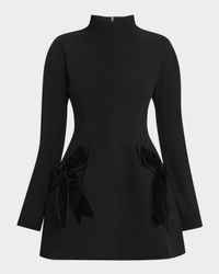 Noir Long-Sleeve Mini Dress