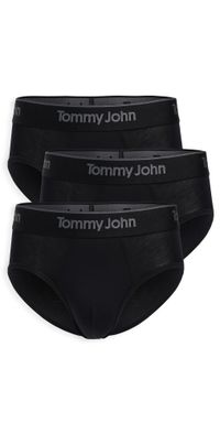 Tommy John Second Skin Briefs 3 Pack Black XL