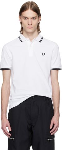 Comme des Garçons Shirt White Fred Perry Edition 'Strong Will' Polo