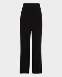Wide-Leg Stretch Jersey Pants