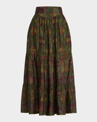 Maura Ikat Maxi Skirt