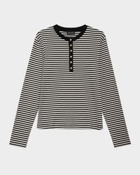 Alessia Stripe Long-Sleeve Tee