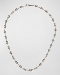 Platinum Florette Bead Necklace