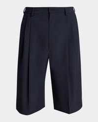 Men's Panrom Relaxed Fit Double-Pleated Shorts