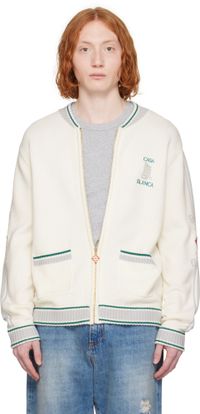 Casablanca Off-White Casa Club Bomber Jacket