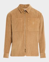 Men's Corduroy Zip Overshirt