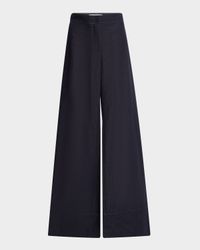 Charles Wide-Leg Twill Pants