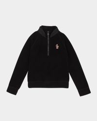 Kid's Embroidered Logo-Print Sweatshirt, Size 8-14