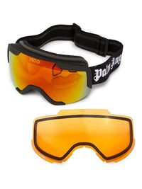 Men's Compact Ski Goggles - Black White