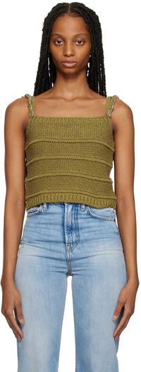 ADER error Green Montblanc Tank Top