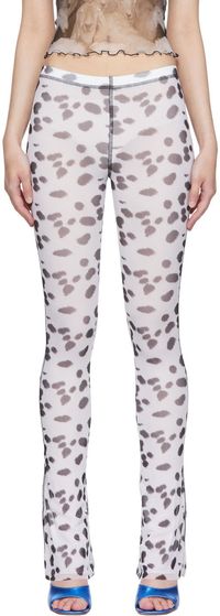 PRISCAVera Pantalon de survêtement blanc en nylon