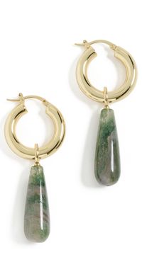 SHASHI Una Drop Earrings Gold One Size