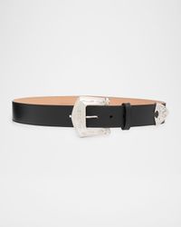 Arrow Leather Buckle Belt