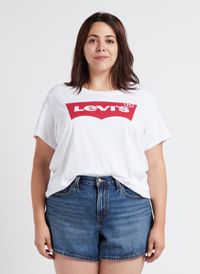 Levi's - Tee-shirt col rond sérigraphié en coton - Taille 58 - Beige