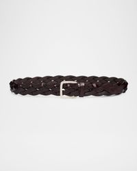 Wide Braid Leather Belt