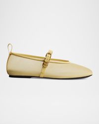 Spire Mesh Mary Jane Ballerina Flats