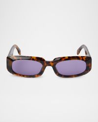 Noah Oval Acetate Sunglasses