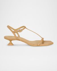 Trevi Leather T-Strap Sandals