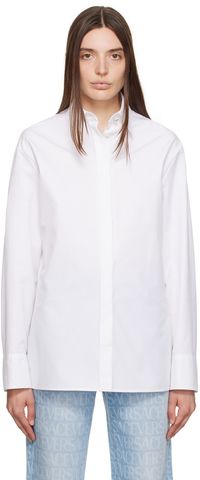 Versace Chemise blanche à ferrures à logo Medusa