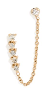 Zoe Chicco 14k Tennis Collection Double Sided Earring Yellow Gold One Size