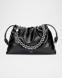 Flamenco Large Shoulder Bag in Nappa Leather