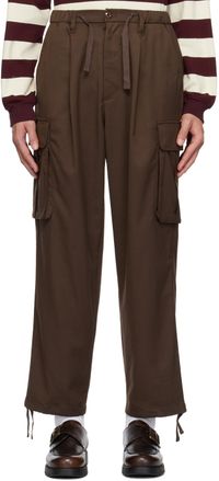 Uniform Bridge Pantalon cargo brun à cordons coulissants