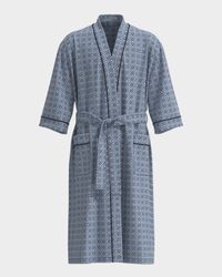 Men's Grecian Cotton Woven Robe