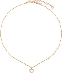 Ferragamo Gold Gancini Crystals Necklace
