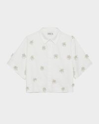 Cosmo Embellished Camp Shirt