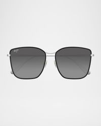 Men's Tiger Lily Titanium and Acetate Square Sunglasses