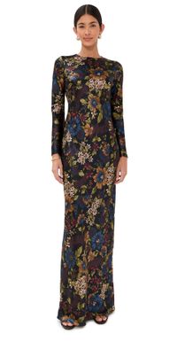 Veronica Beard Gemma Dress Black Multi 6