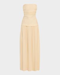 Hedy Strapless Drop-Waist Maxi Dress