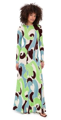 Cara Cara Aspen Dress Petal Wave Mint L