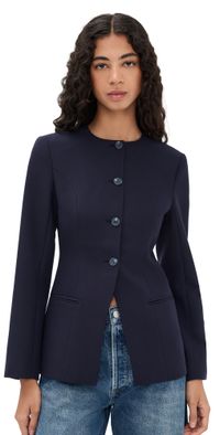 ALIGNE Daphne Waisted Blazer Navy 12
