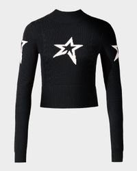 Cable-Knit Intarsia Merino Wool Sweater