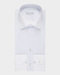 Men's Cotton Micro-Stripe Dress Shirt
