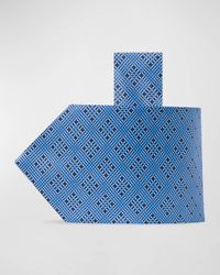 Men's Silk Small Plaid Tie