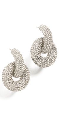 BaubleBar Mia Earrings Clear/Silver One Size