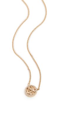 Tory Burch Icon Pavé Pendant Necklace Tory Gold/Crystal One Size