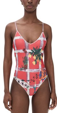Carolina K Marietta One Piece Picnic Red XS