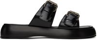BY FAR Black Wyatt Sandals