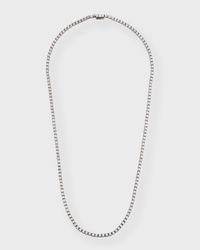 18k White Gold Diamond Necklace, 18"L, 8.30tcw