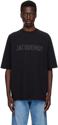 JACQUEMUS Black Les Classiques 'Le t-shirt Typo' T-Shirt