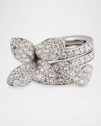 18K White Gold Hearth to Earth Diamond Ring, Size 6.5