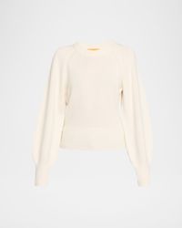 Sculpted Crewneck Cashmere Sweater