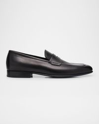 Men's Banks Leather Penny Loafers