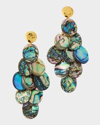 Abalone Shell Chandelier Earrings